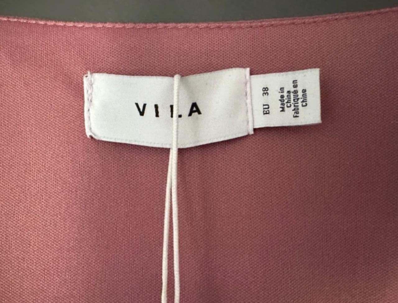 Lange roze Vila jurk maat M. Nieuw met kaartje er nog aan.