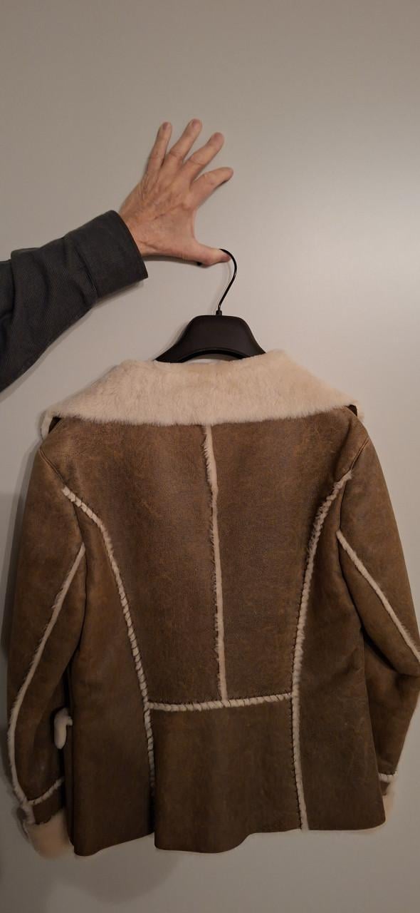 Stijlvolle shearling jas - warm, chic & uniek