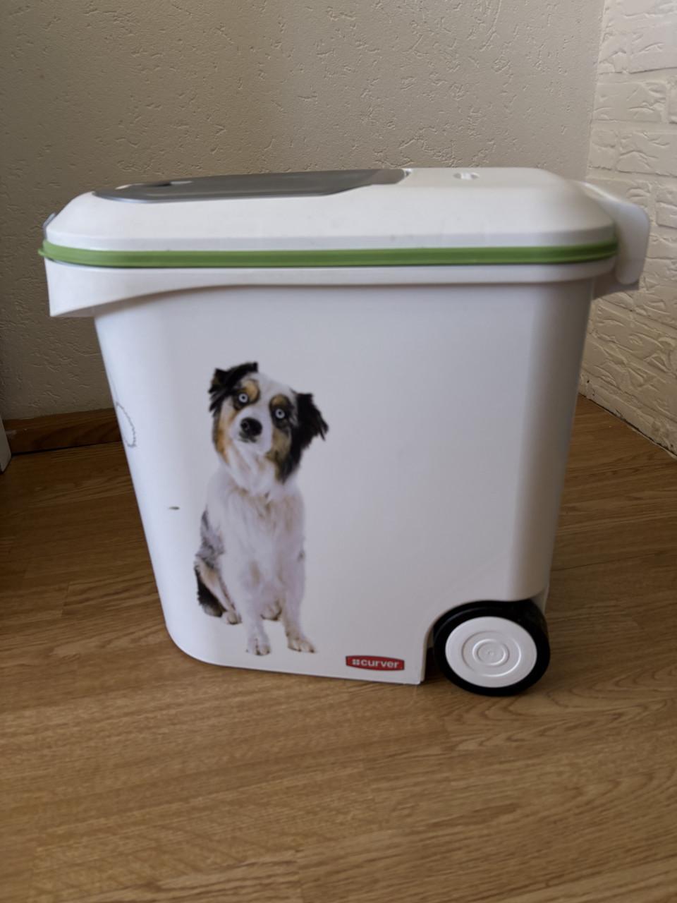 Z.g.a.n. voorraad Opbergcontainer hondenvoer 12 kg, 35 liter