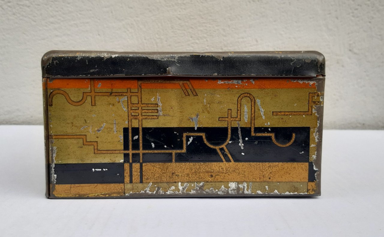 Art deco blik van Melle suikerwerken Breskens