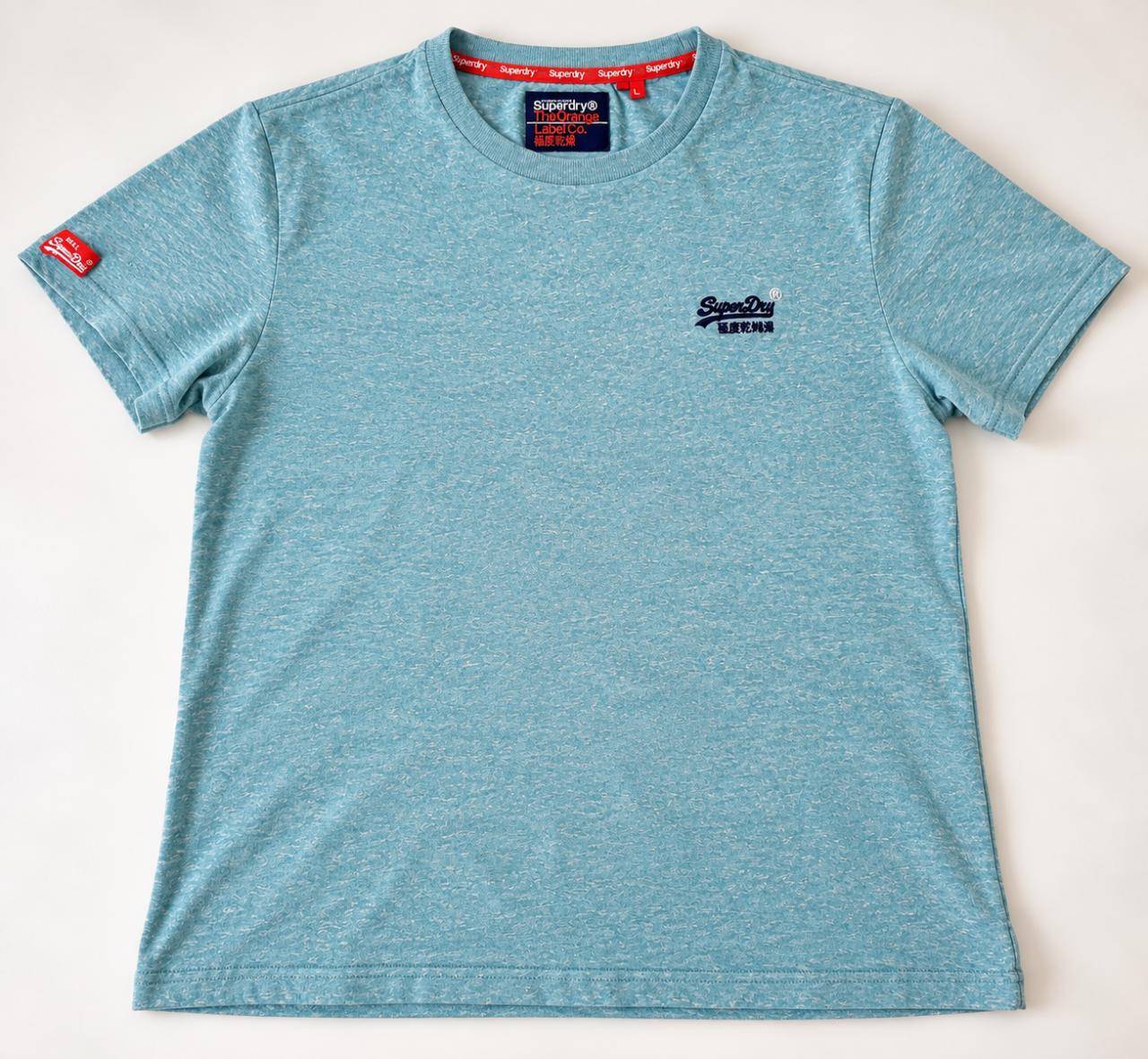 Superdry The Orange Label T-shirt Blauw Maat L