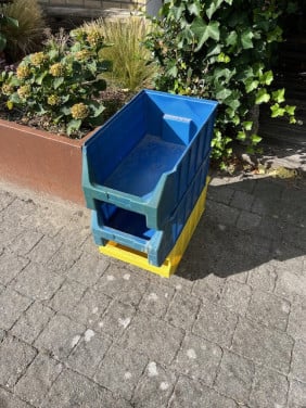 Magazijn/ speelgoedbakken 3 stuks