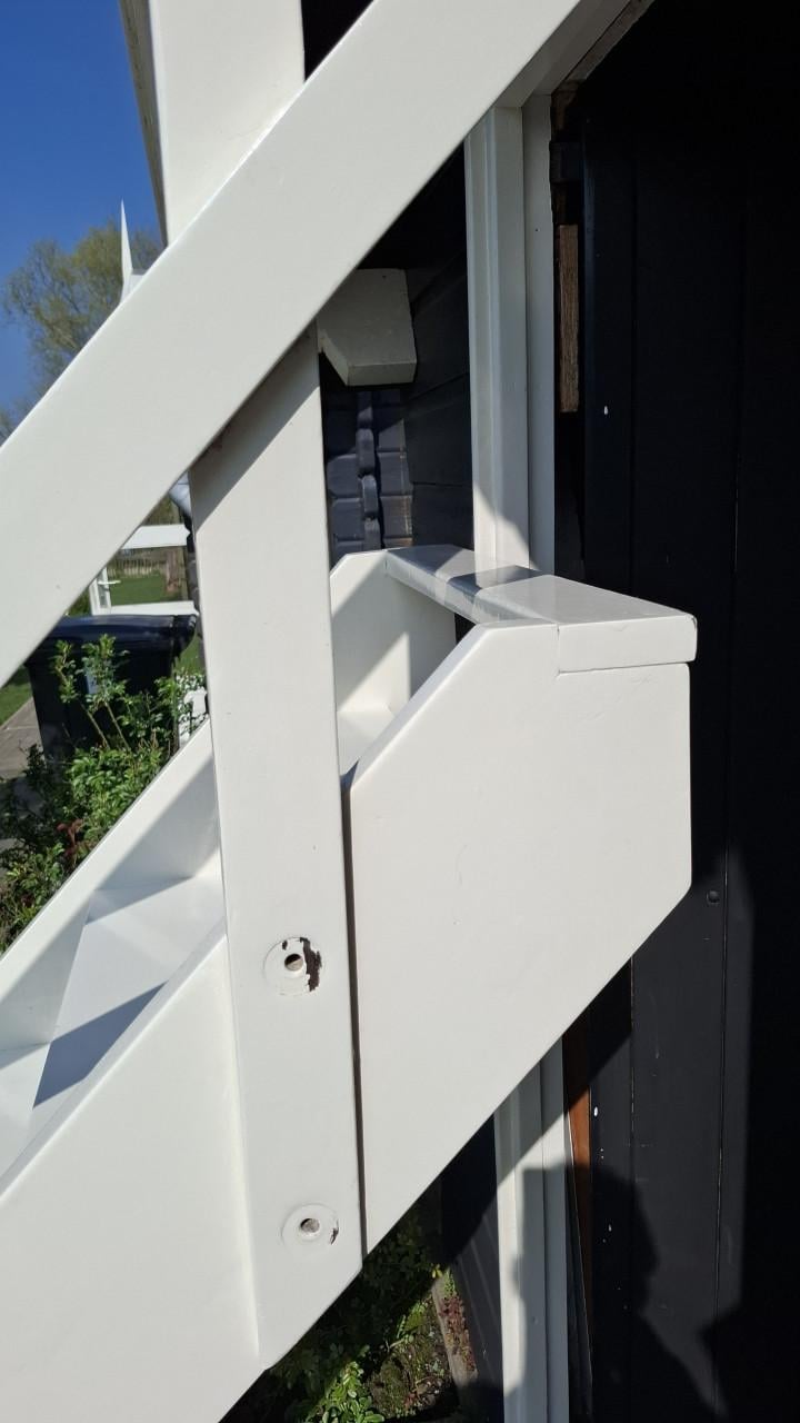 Hard houten trap Strandhuis