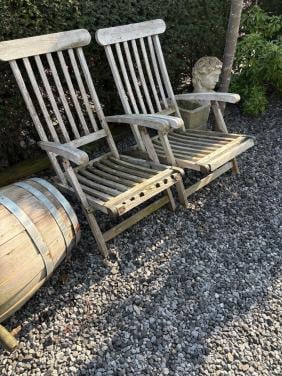 Teakhouten Deckchairs