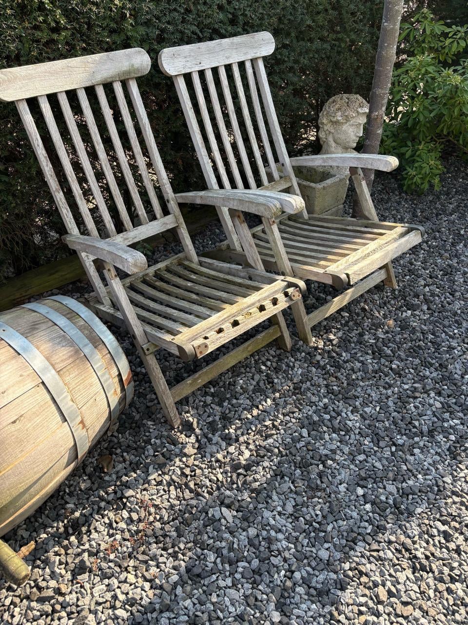 Teakhouten Deckchairs