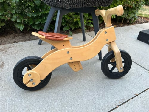 Houten loopfiets