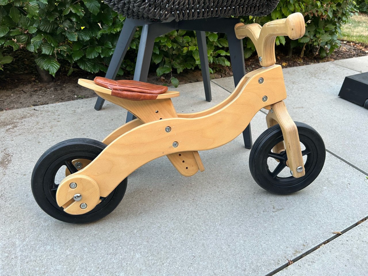 Houten loopfiets