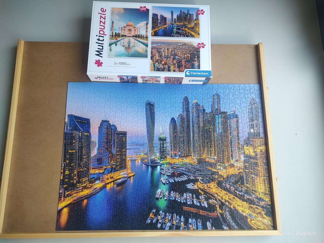 3 puzzels van 1000 stukjes