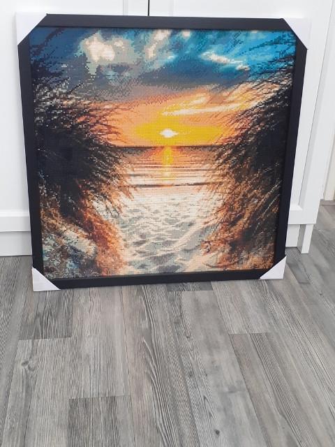 DIAMOND PAINTING INGELIJST 50 x 50 cm.