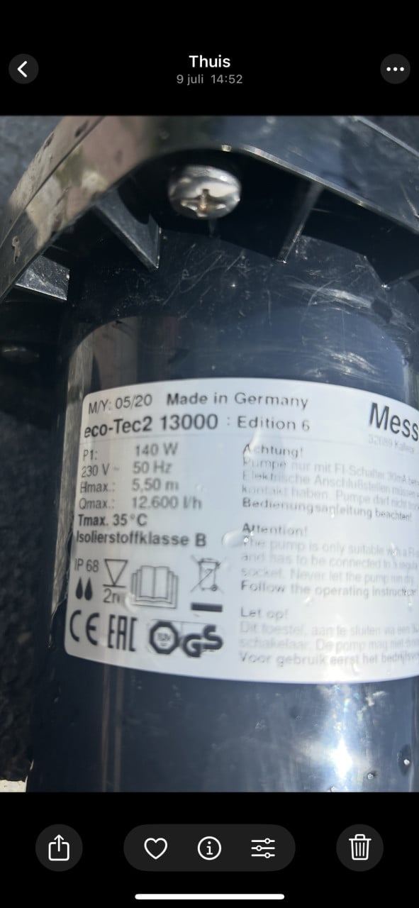 Te koop Messner eco tek 13000 Siri 6  voor droog opstelling