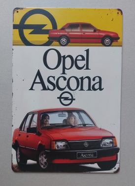 Opel Ascona Metalen Bord