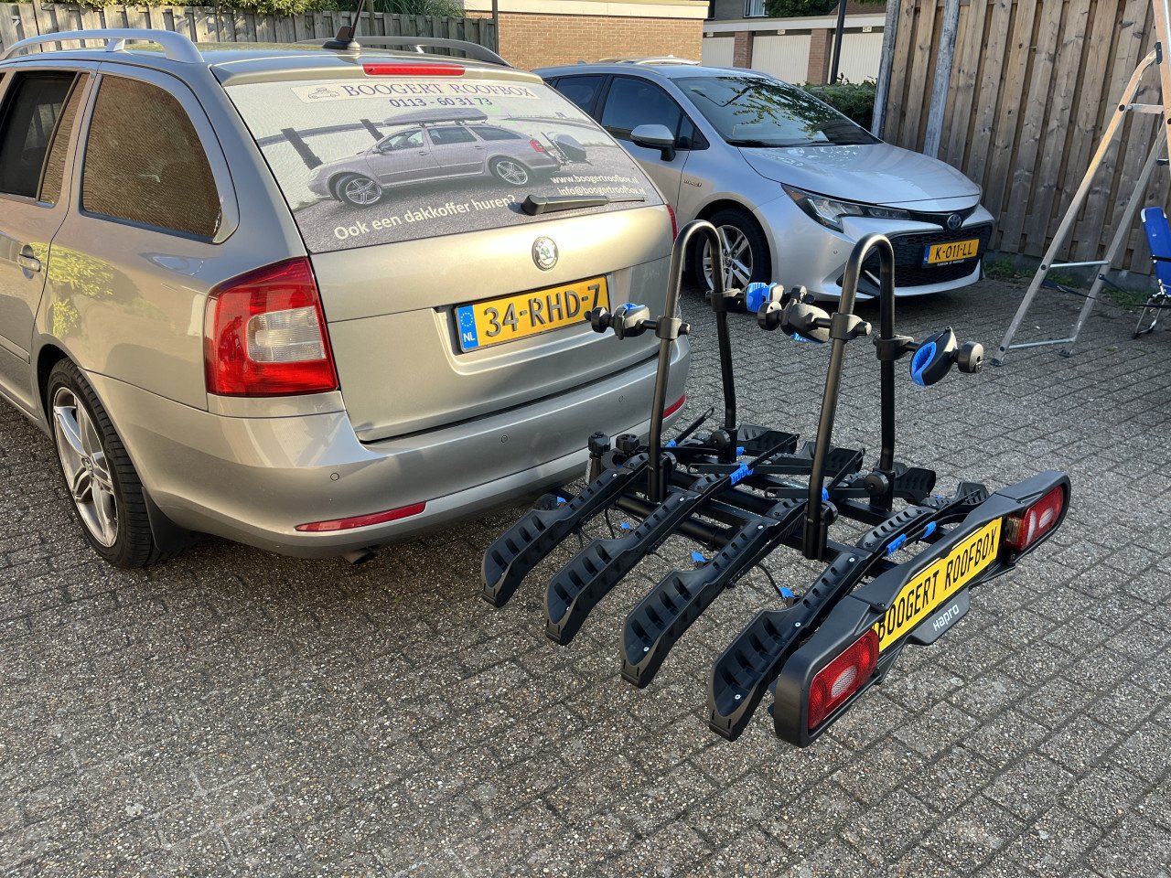 Fietsendrager voor 4 fietsen te huur