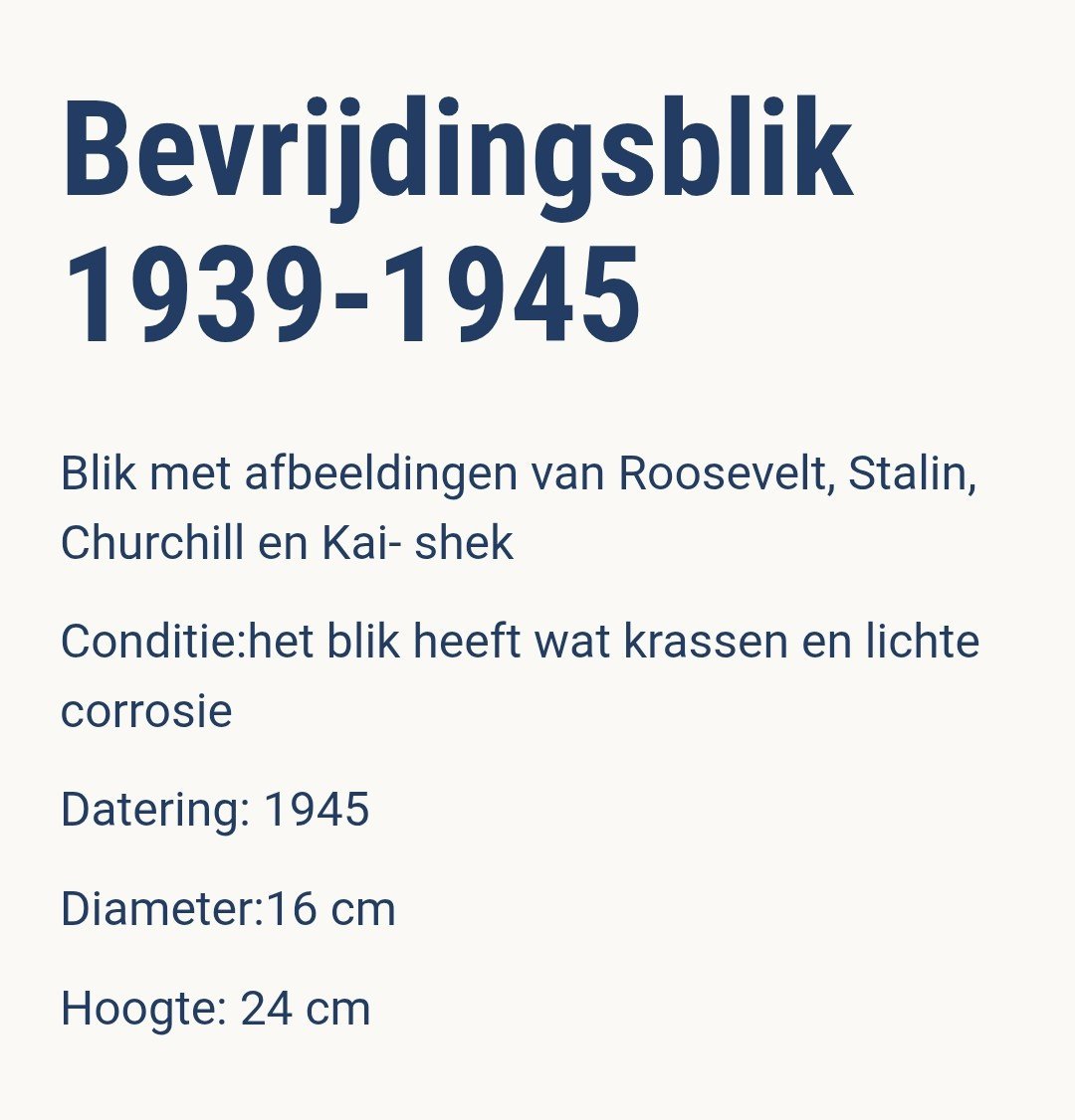 Bevrijdingsblik