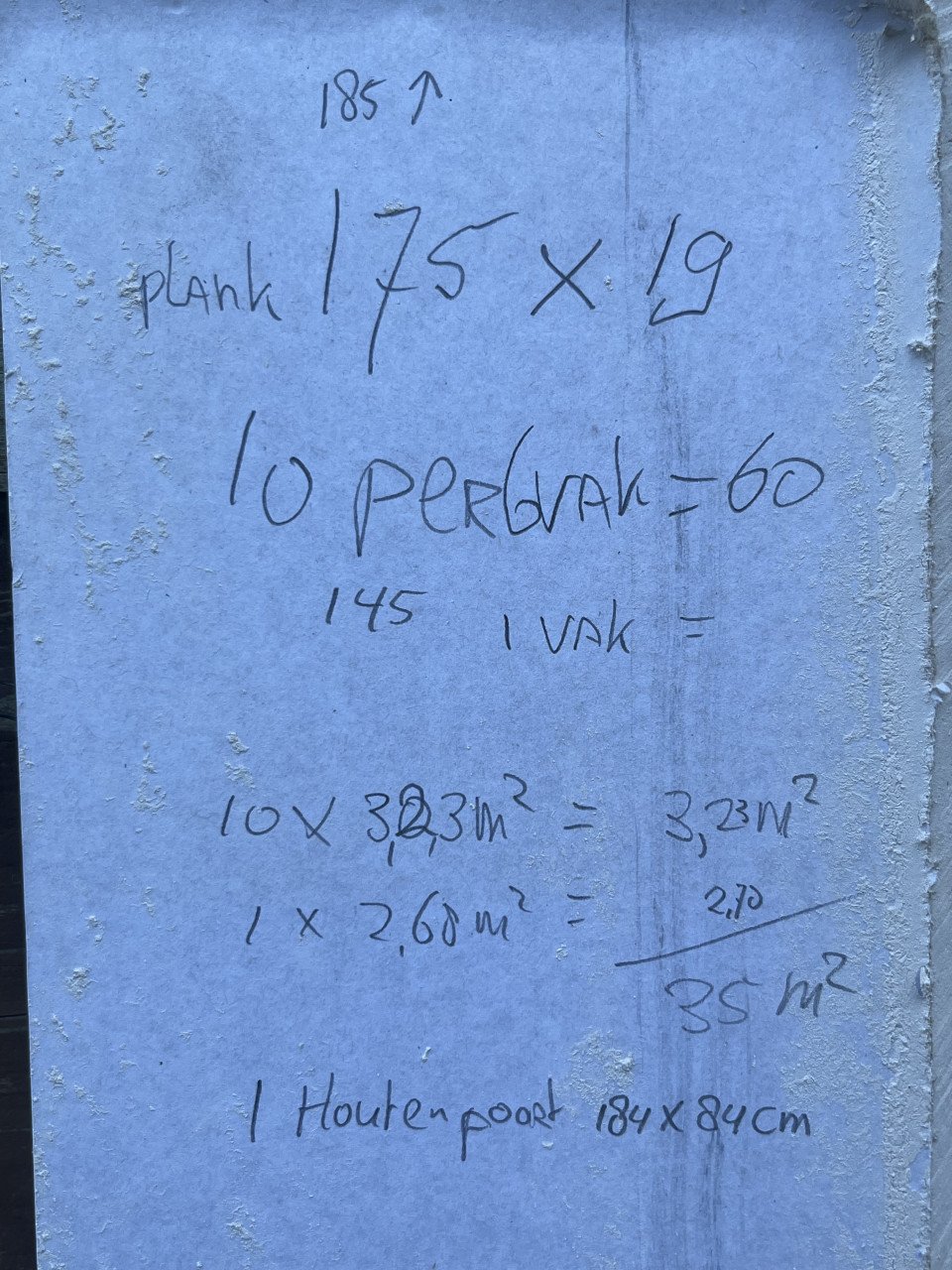 TEAB 35 m2 schutting planken