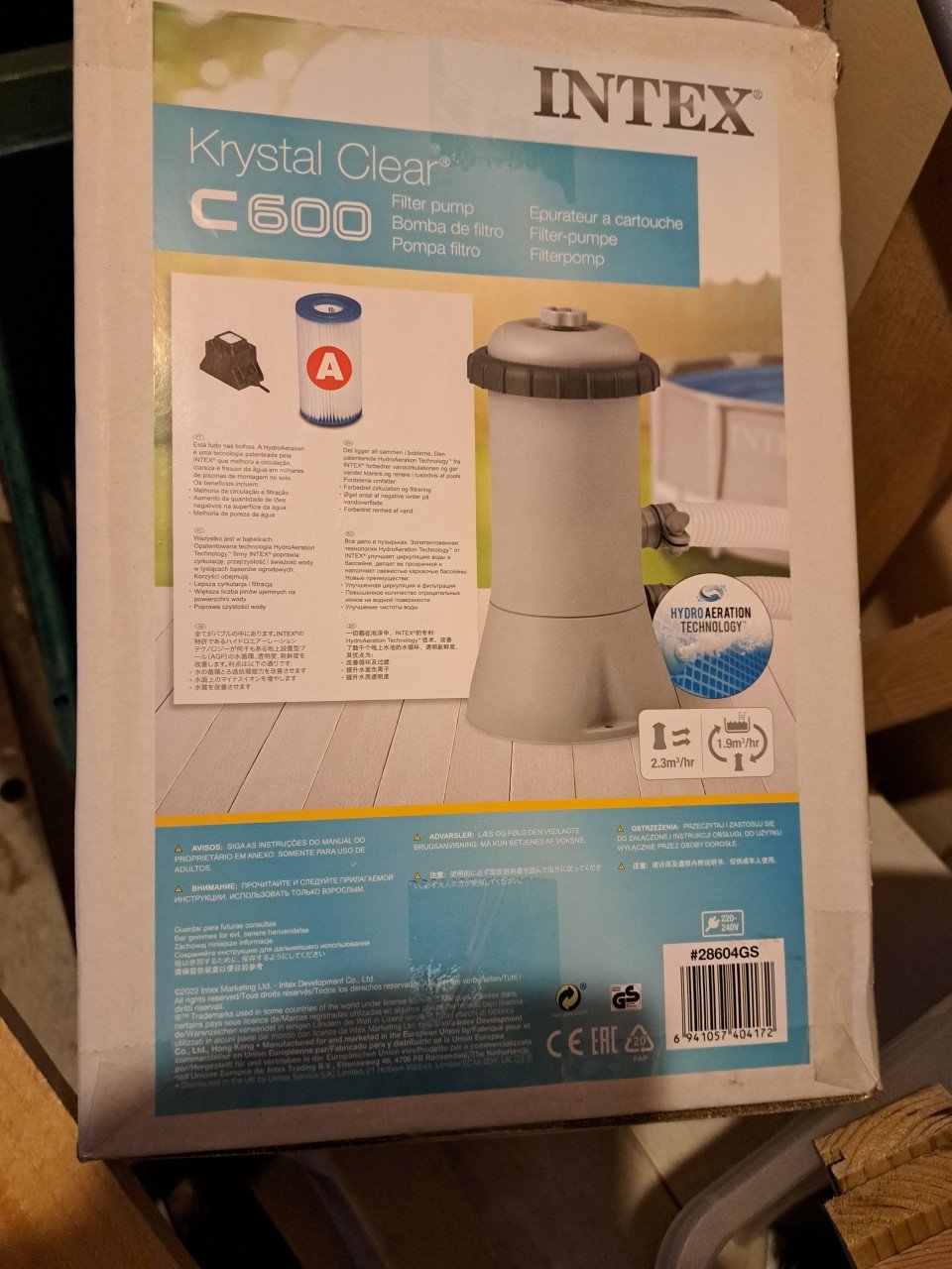 TE KOOP INTEX ZWEMBAD MET POMP