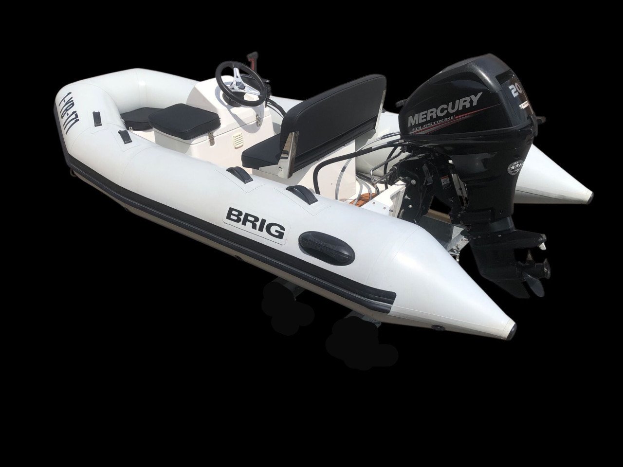 Brig Falcon 330 de Luxe RIB HYPALON met Merury F20 EPT