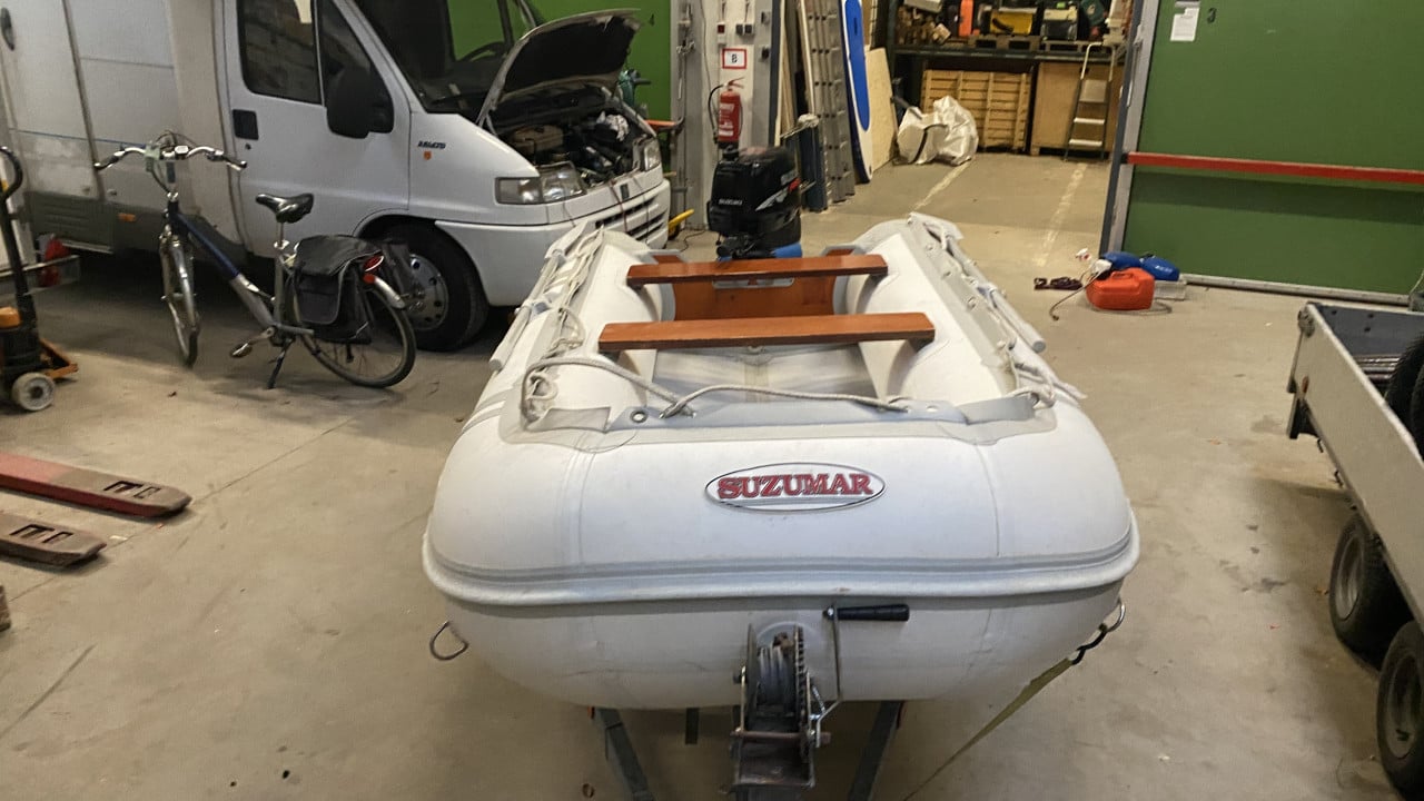 Rubberboot 6 pk met trailer