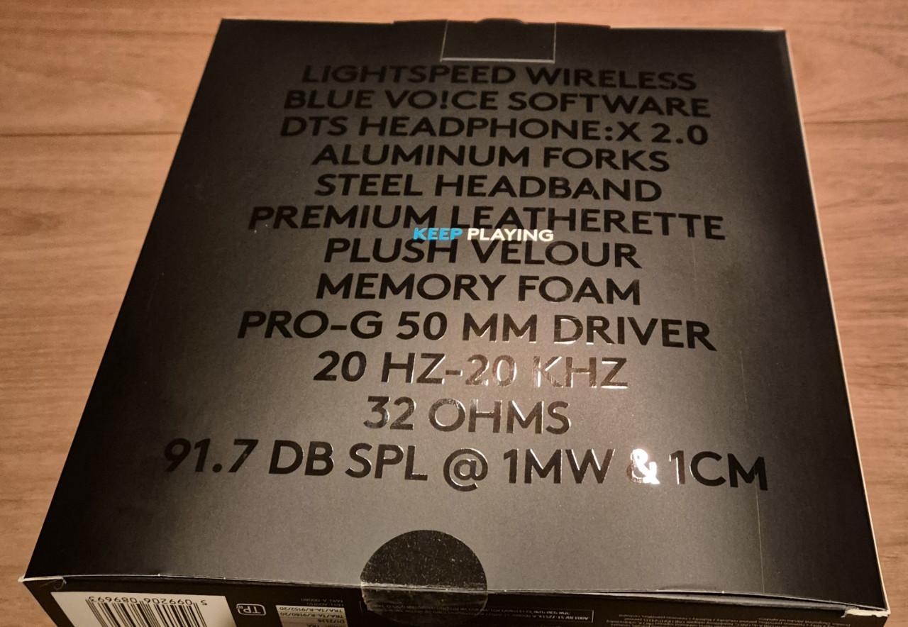 Nieuwe draadloze Logitech (game) koptelefoon.