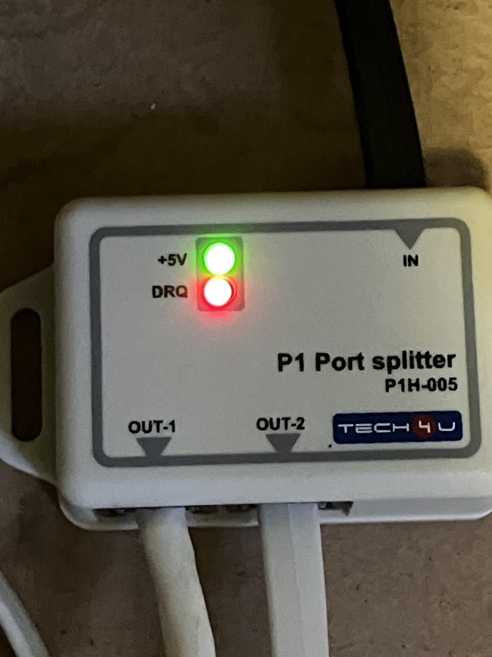 Actieve P1 splitter 2-poorts