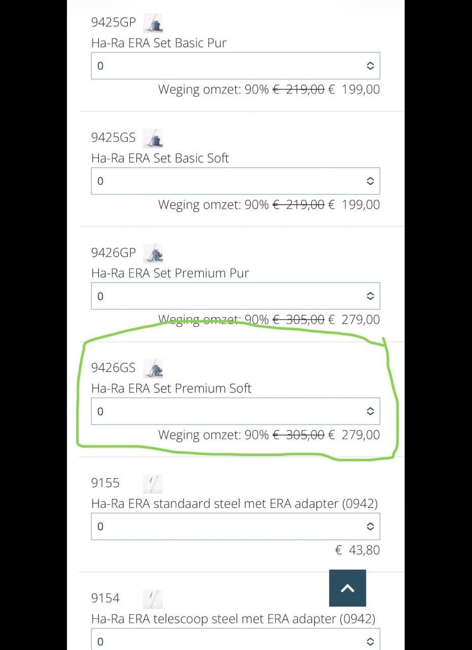 HaRa vloerreiniging dweilset