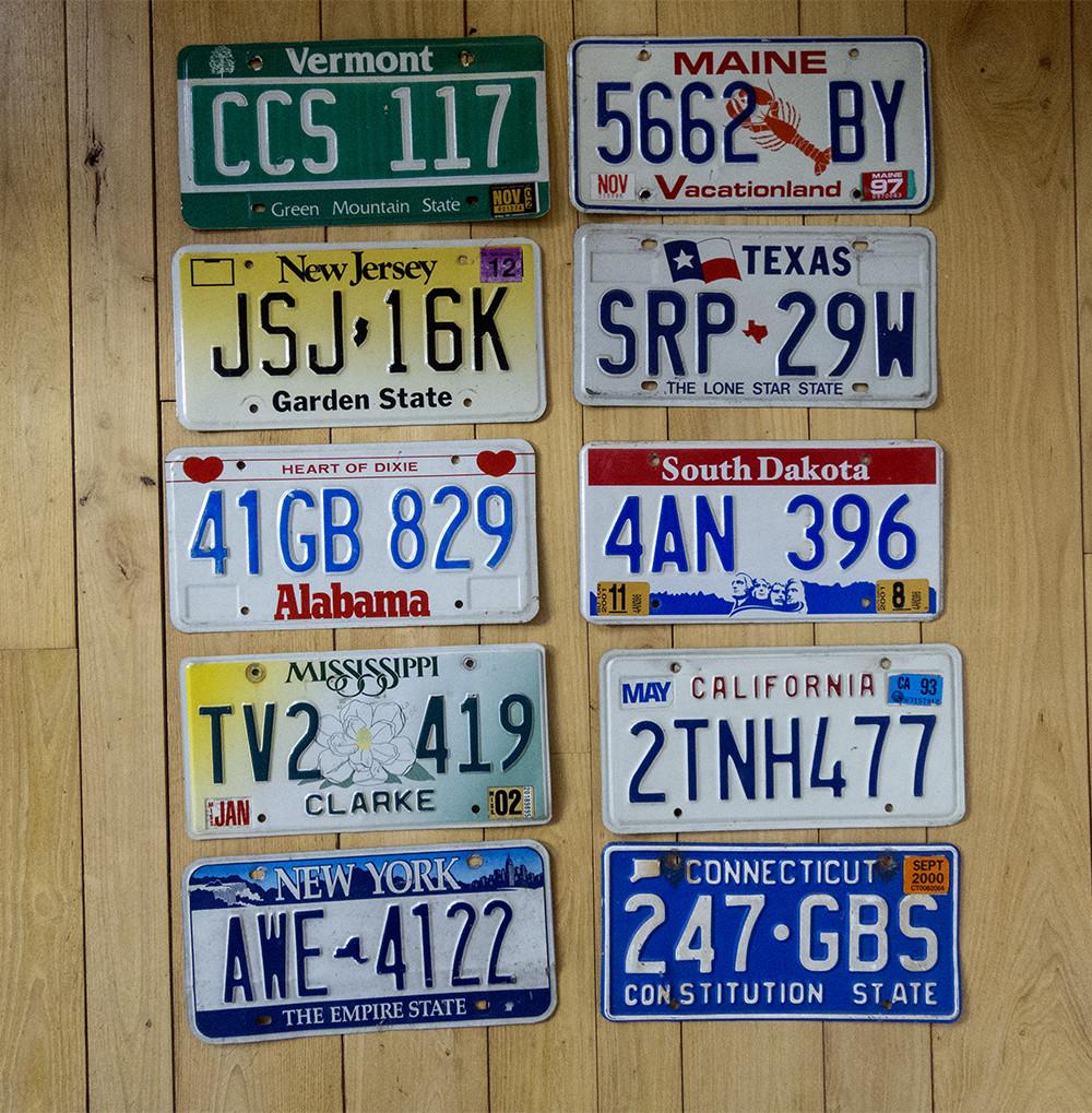 Te koop Amerikaanse kentekenplaten