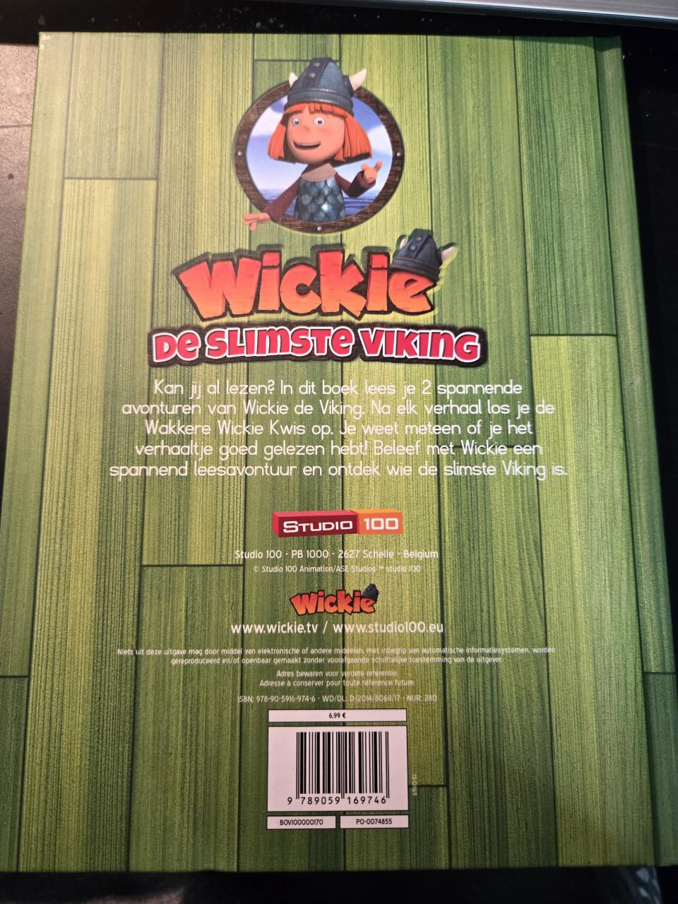 Kinderboek "Wickie: De slimste Viking", een leesboek voor beginnende lezers