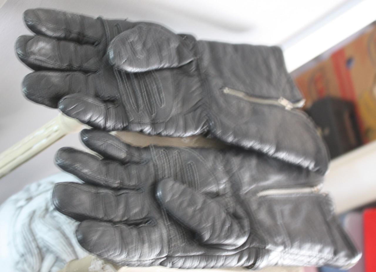 Lederen motorhandschoenen-maat L