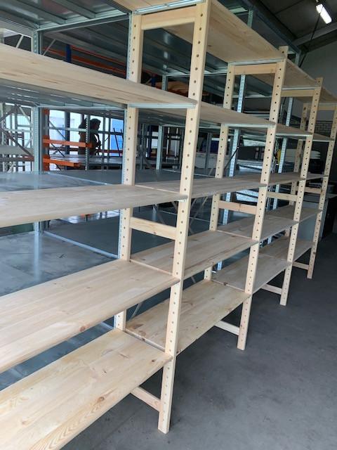 Speciale aanbieding nieuwe houten magazijnstelling .