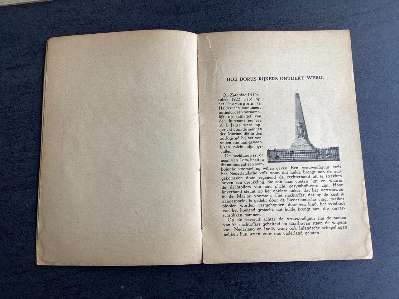 Dorus Rijkers. (Boek) 1928.