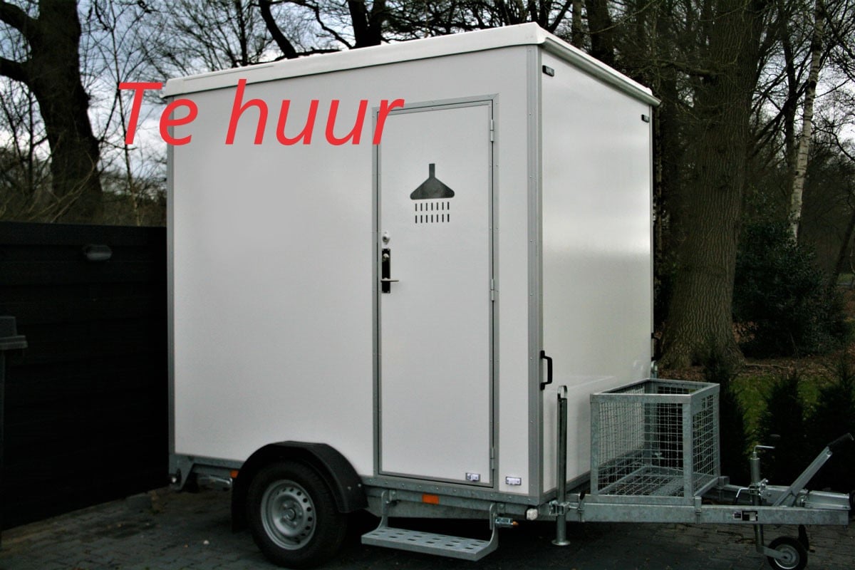 Verbouwing? Mobiele douche incl wc te huur.