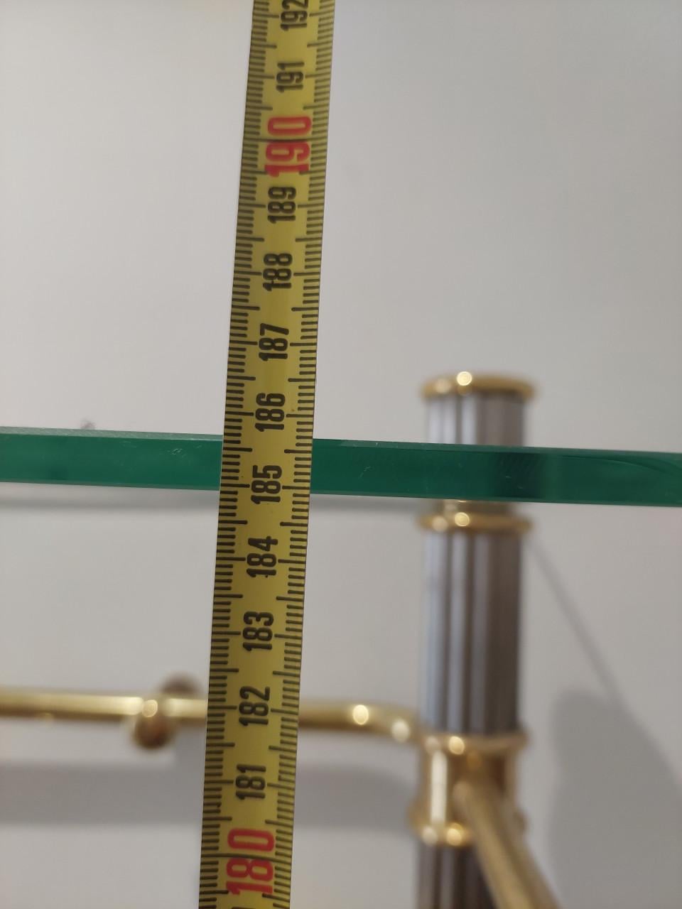 Goud/zilveren  kapstok met glas