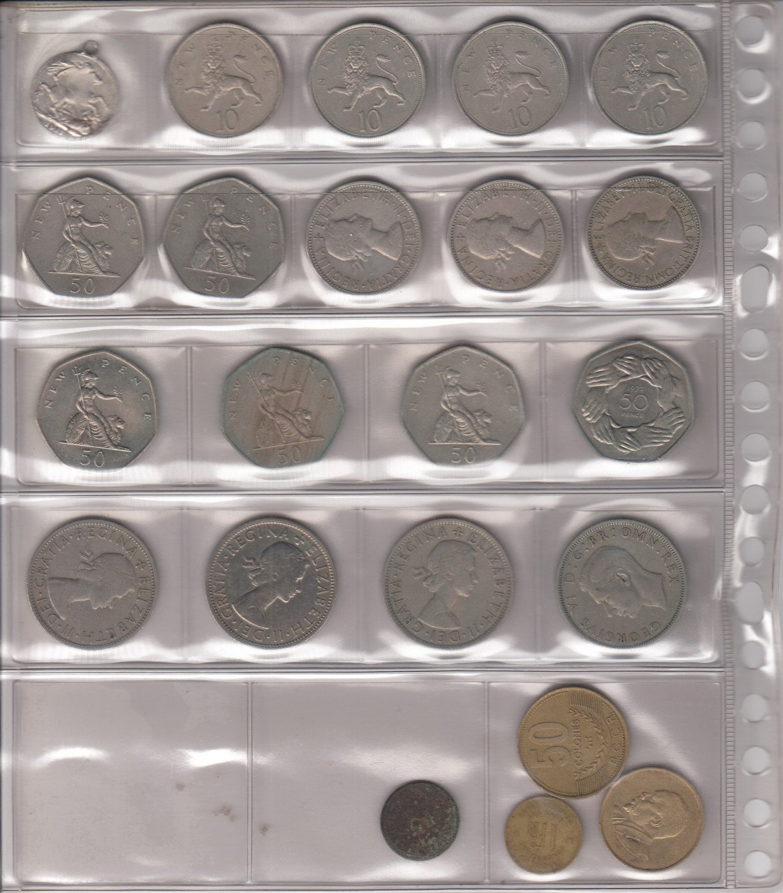 Verzamelalbum Munten uit Verenigd Koninkrijk Deel 1