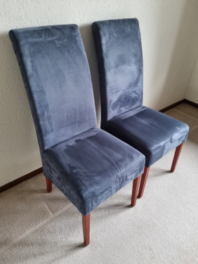 2 stuks stoelen met hoge rugleuning