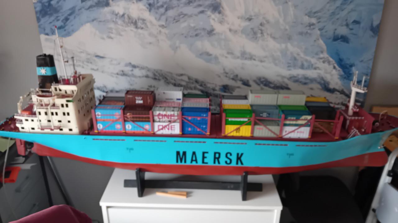 Container schip modelbouw