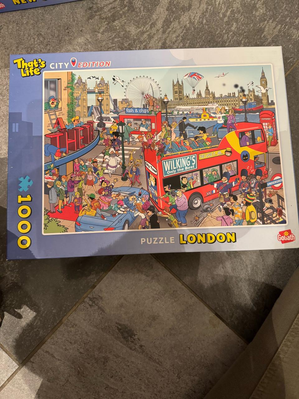 3 steden, Leuke 'That's Life' puzzel met 1000 stukjes.  Compleet