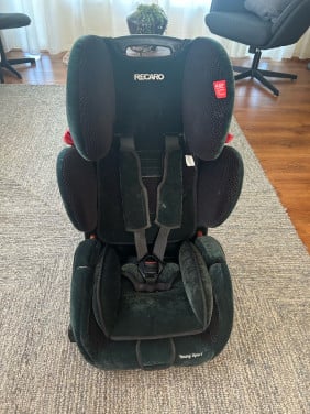 RECARO Young Sport autostoel – Groene fluwelen bekleding