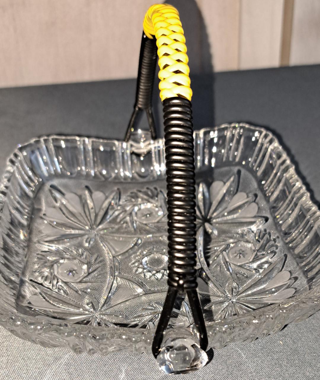 Mooi z.g.a.n. kristallen schaal (vintage)