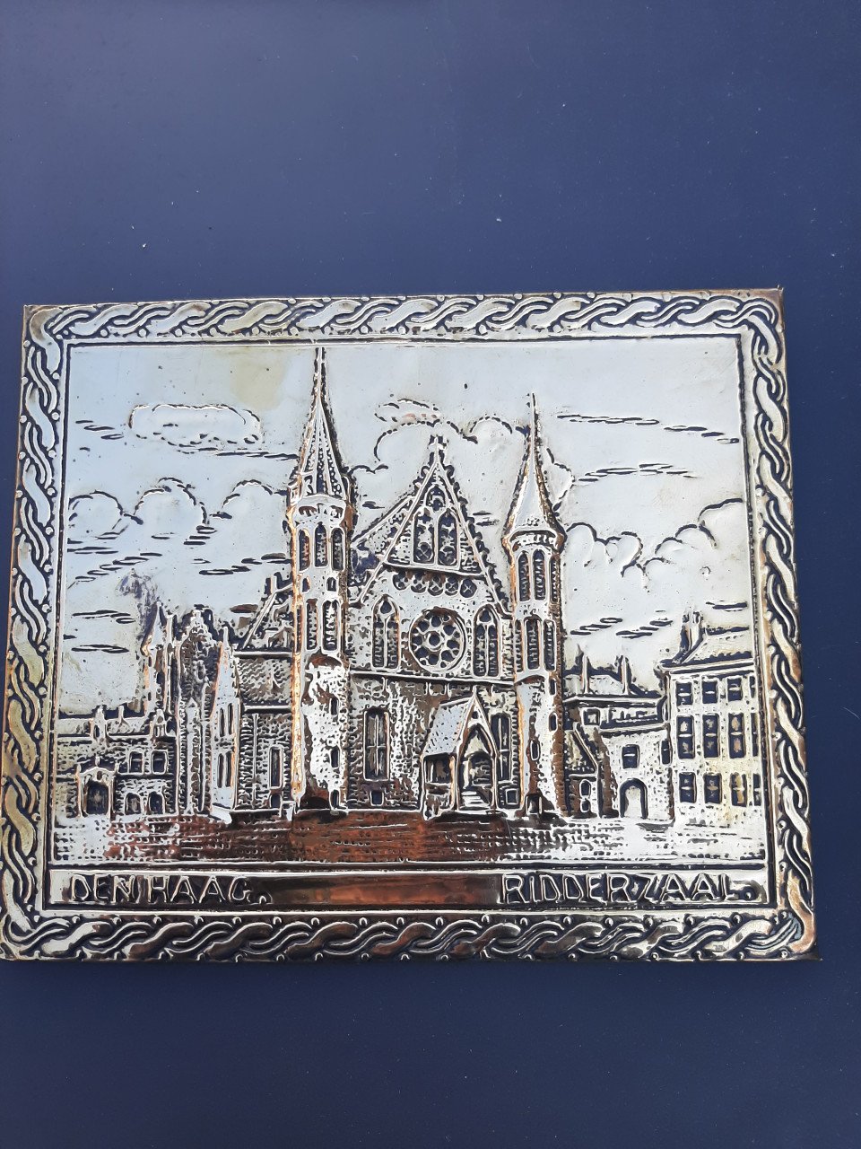 Koperen borstels met 2 koperen lijstjes