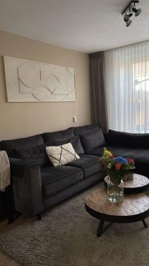 Velour bankstel antraciet