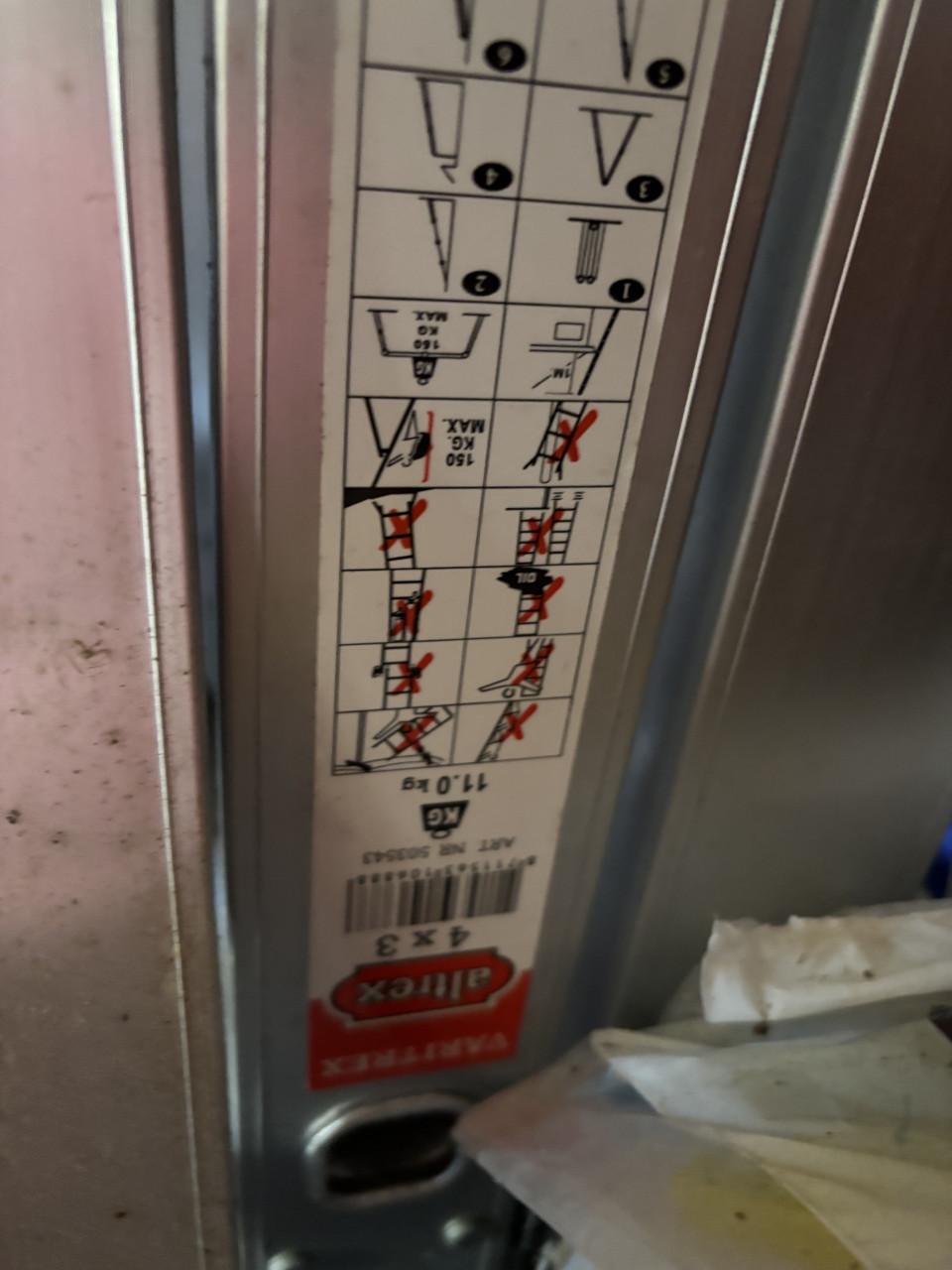 Steiger/ uitschuifladder