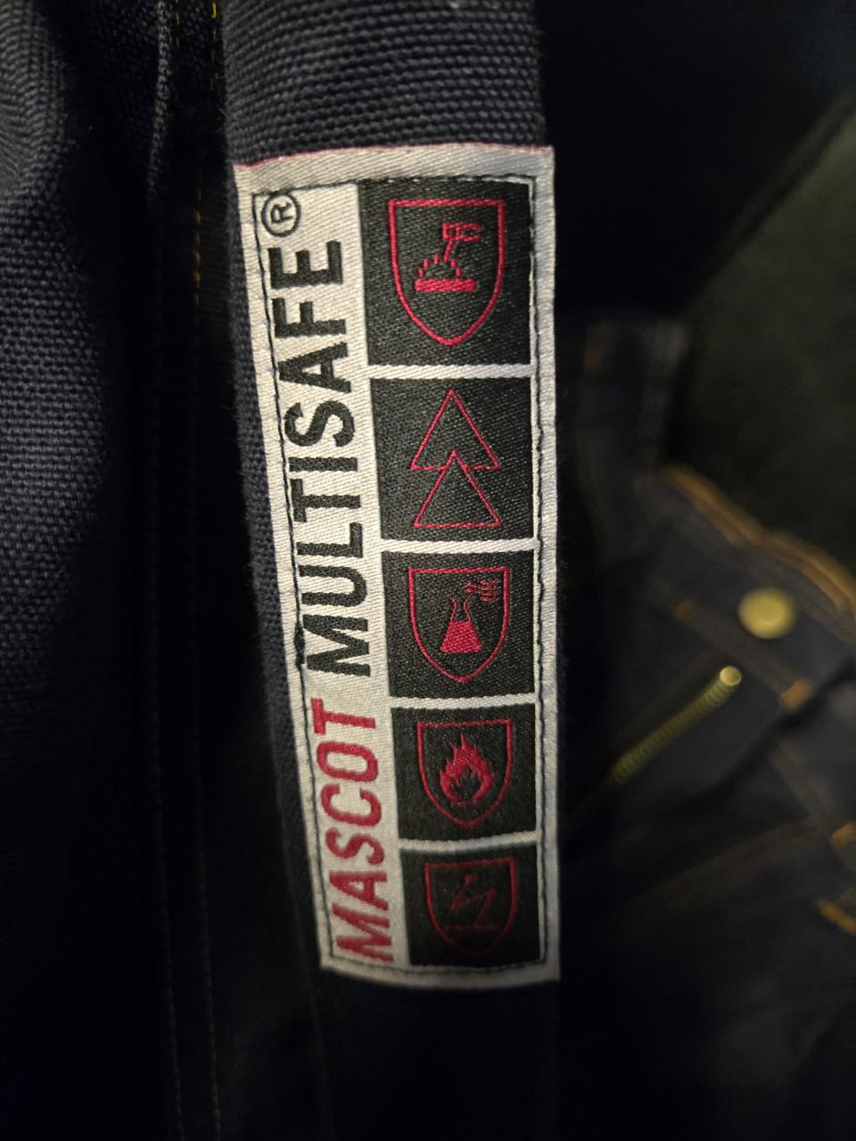 Mascot Multisafe Visp werkjas  Mt M en werkbroek Maat 48