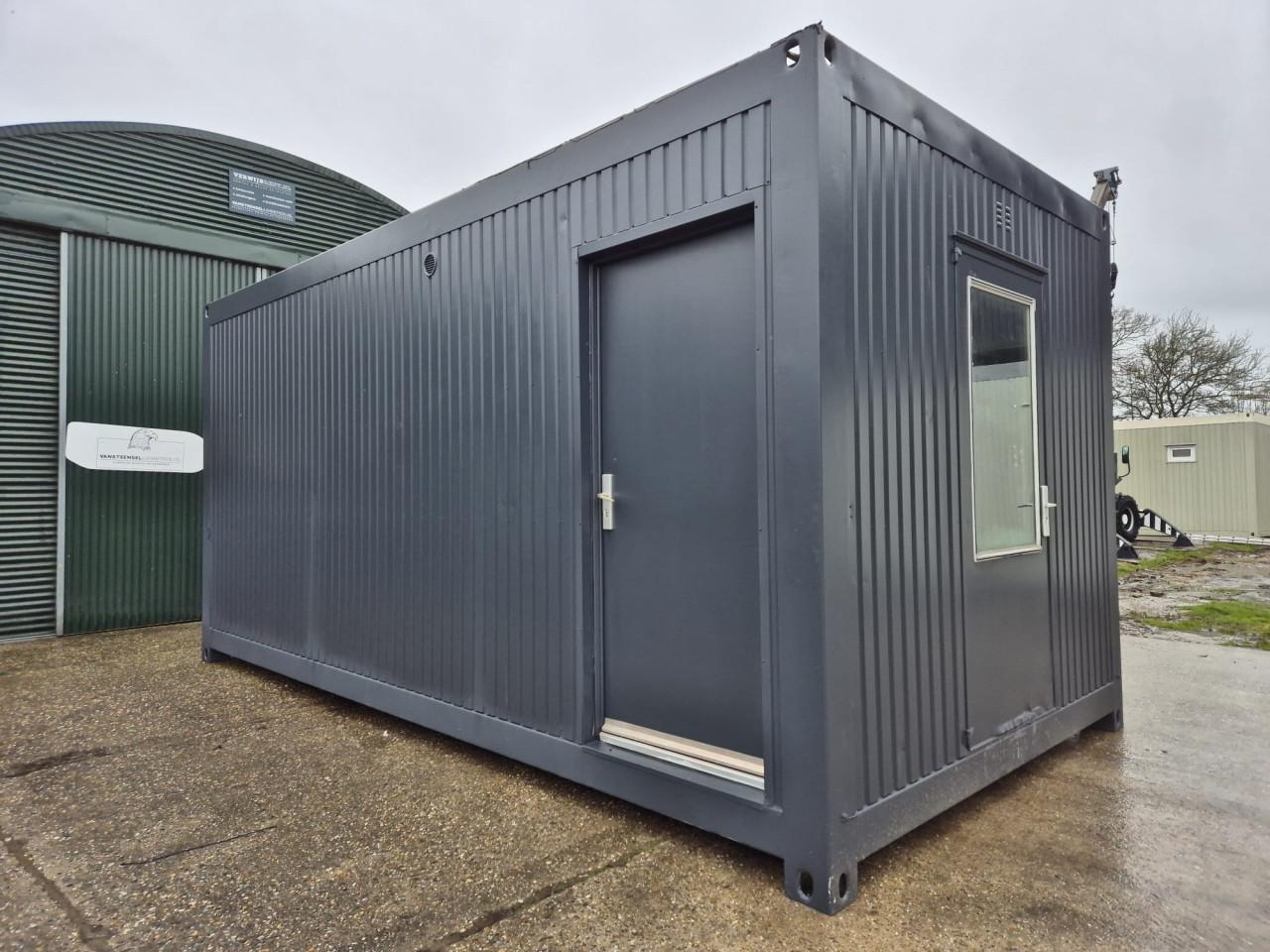Kantoorunit / woonunit / bureelcontainer / bouwkeet 6x3m