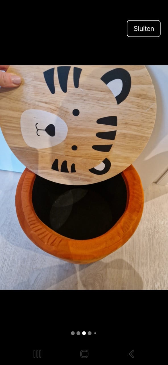 Opbergbox/ poefje kinderkamer