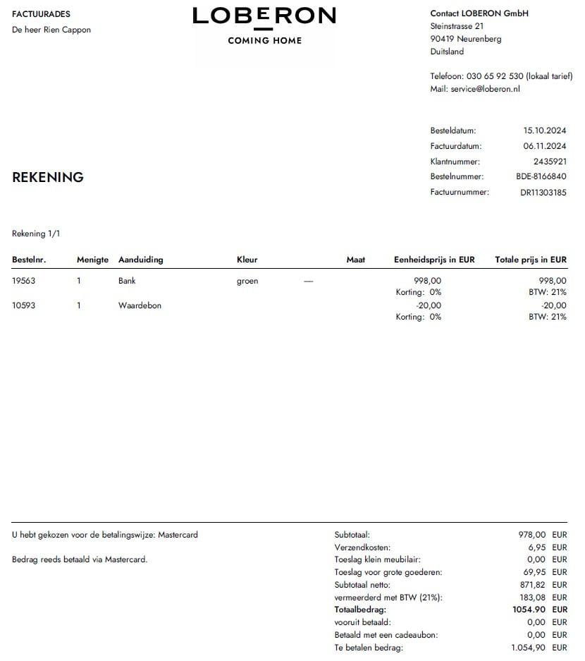 Z.G.A.N. bank 1 jaar jong