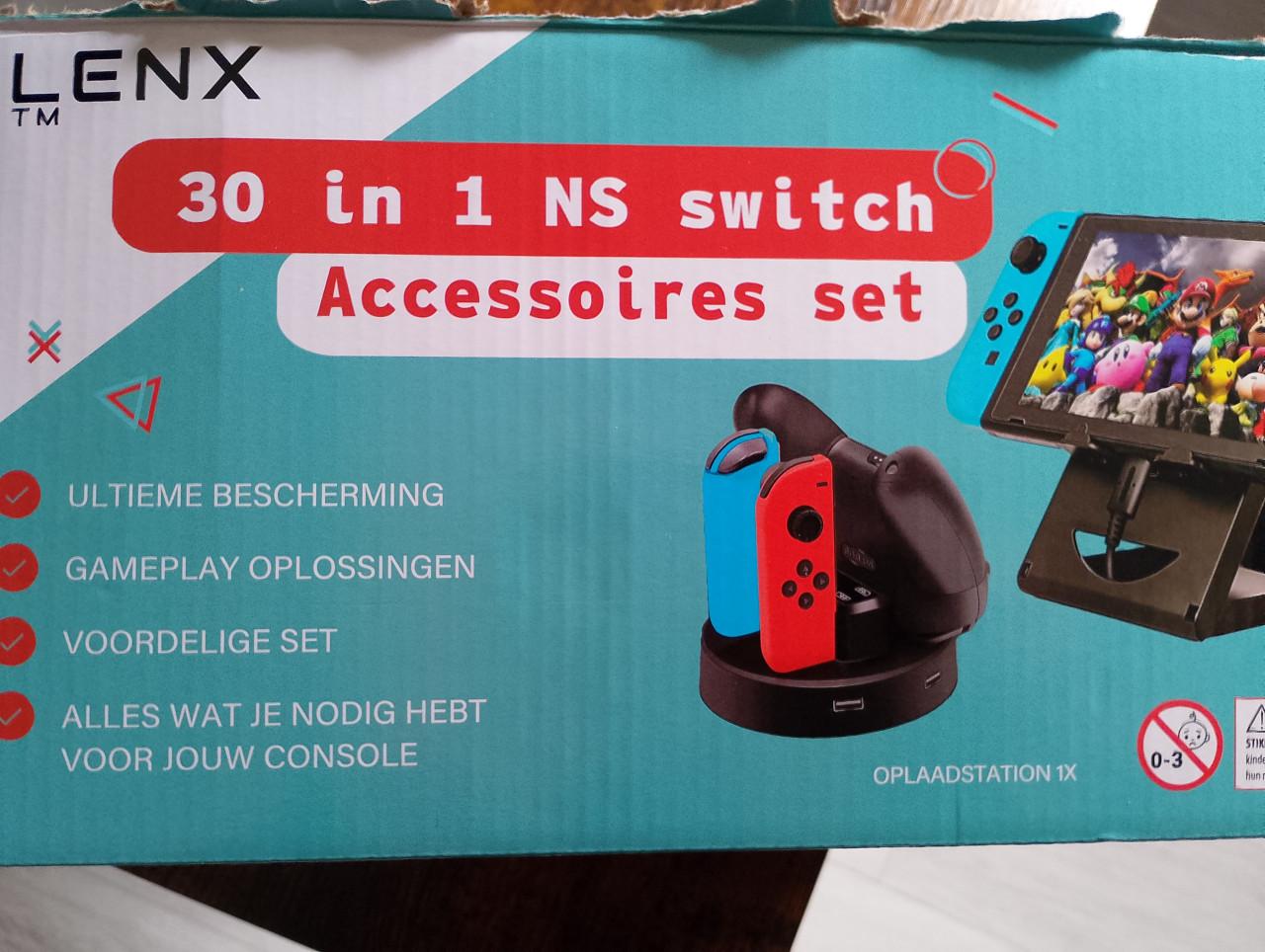 Nintendo switch met veel accessoires en spellen
