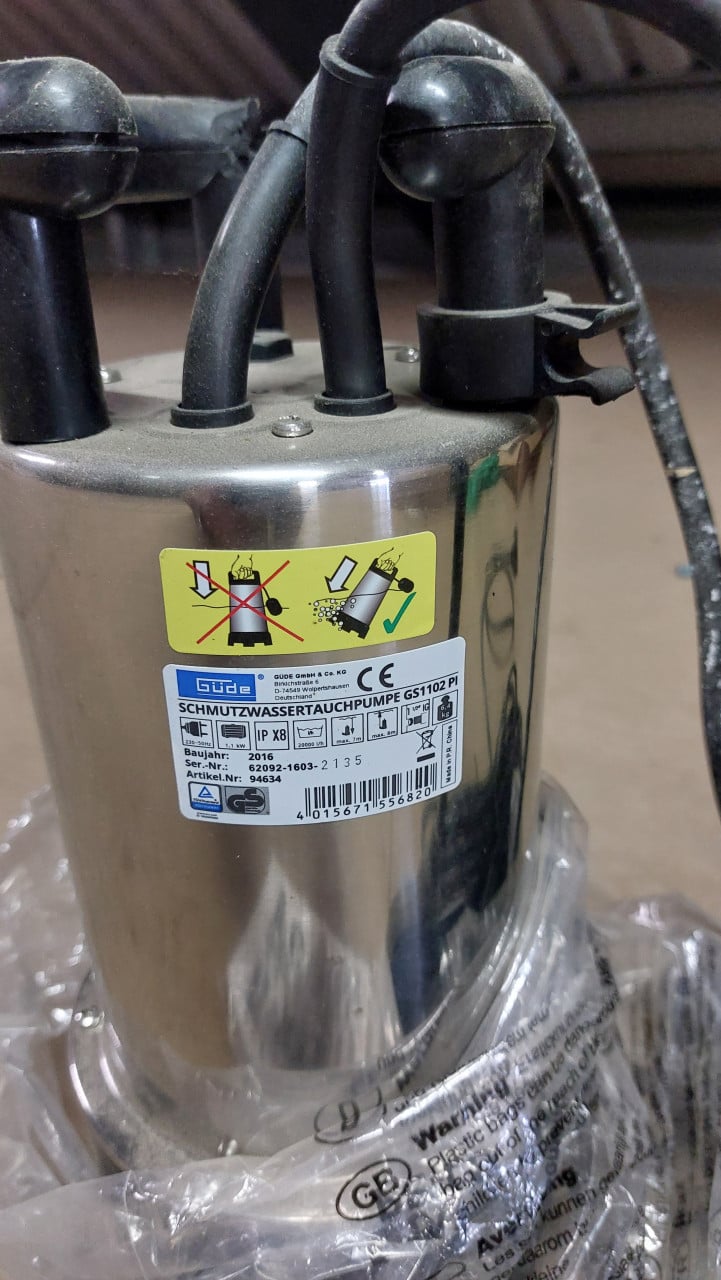 GS 1102 PI vuilwater dompelpomp