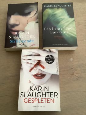 Thrillers van Karin Slaughter. Gespleten - Stille zonde - Een lichte koude