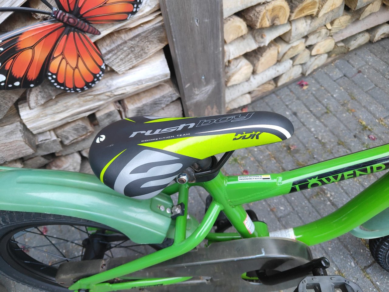 16 inch Lowenrad stoere groene jongens fiets