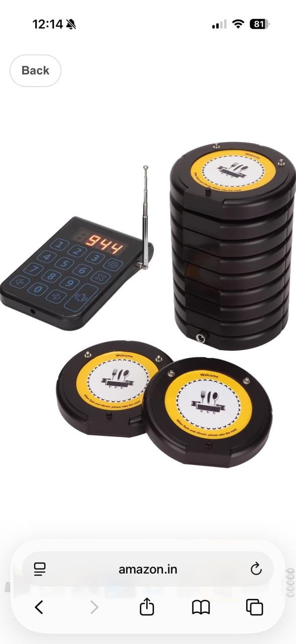 Nieuw Buzzer Systeem voor Restaurants - 10 Stuks