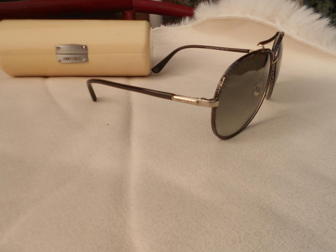 Jimmy choo heren zonnebril met case.